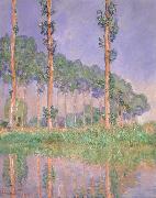Claude Monet Poplars,Pink Effect Spain oil painting artist